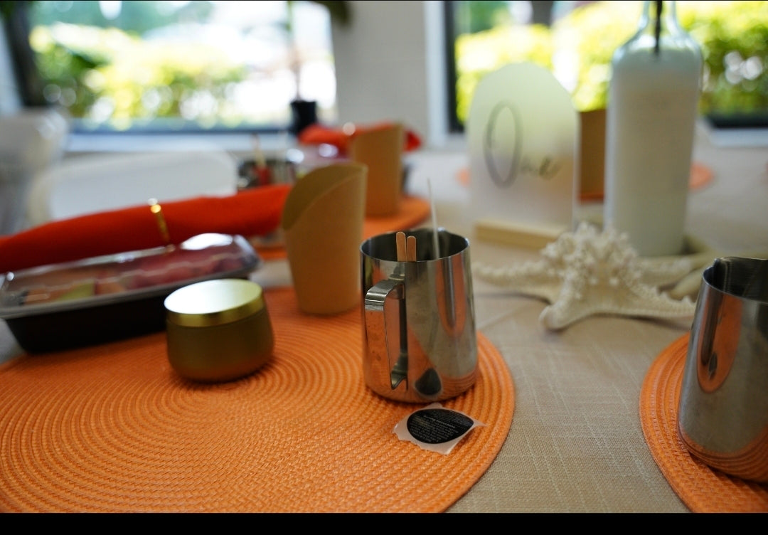 Owner of True Royal Universe Setting up for candle class