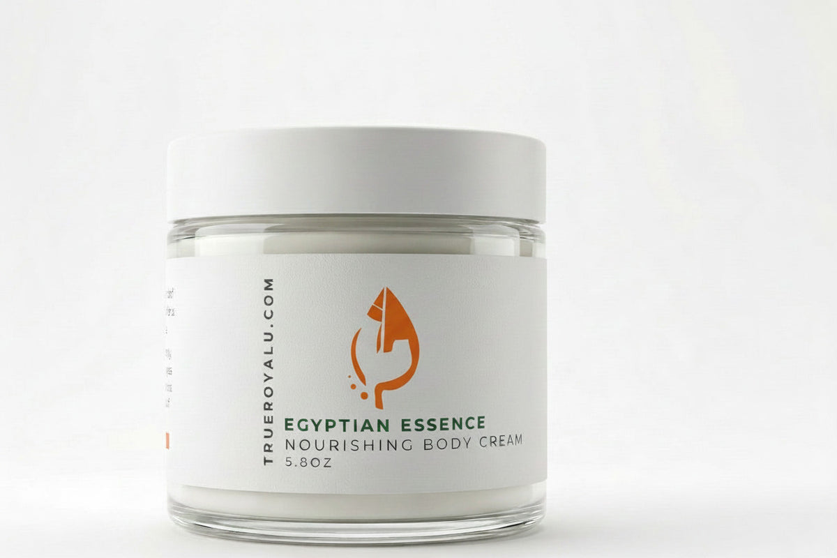 Jar of Empression Nourishing Body Cream with a white label on a light gray background