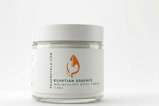 Jar of Empression Nourishing Body Cream with a white label on a light gray background