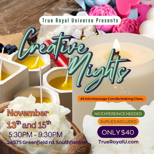 Truly Creative Nights Massage Candle Making